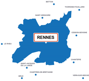 Carte Rennes
