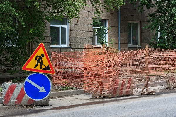 barrière pour indication chantier
