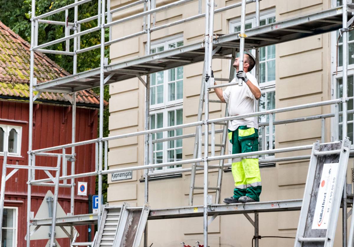 échafaudage roulant professionnel travail hauteur